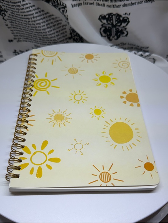 Other - Sunny Spiral Notebook - Yellow Sunburst Cover